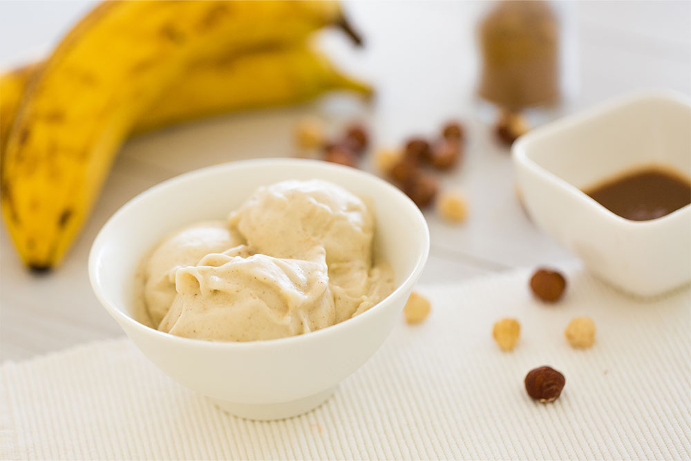 Recette glace protéinée à la banane