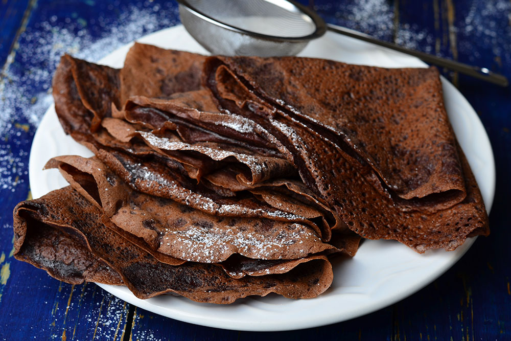 Crêpes Protéinées au Chocolat (avec Isolat de Whey)
